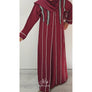 ISHA EMBELLISHED ABAYA WINE