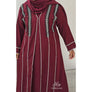 ISHA EMBELLISHED ABAYA WINE
