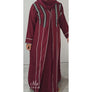 ISHA EMBELLISHED ABAYA WINE