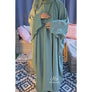 DUA 3 PIECE BATWING ABAYA SET SEA GREEN