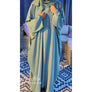 DUA 3 PIECE BATWING ABAYA SET SEA GREEN