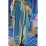 DUA 3 PIECE BATWING ABAYA SET SEA GREEN