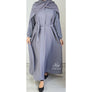 DINA EMBELLISHED ABAYA GREY