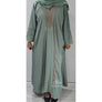 INARA EMBELLISHED ABAYA SET MINT