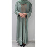 INARA EMBELLISHED ABAYA SET MINT