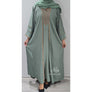 INARA EMBELLISHED ABAYA SET MINT