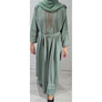 INARA EMBELLISHED ABAYA SET MINT