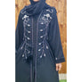 SAFA HAND EMBELLISHED OPEN ABAYA