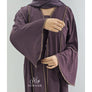 AYLA EMBELLISHED 3 PIECE ABAYA SET AMETHYST