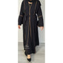 AYLA EMBELLISHED 3 PIECE ABAYA SET BLACK - NURAAH