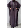 SARA BATWING EMBELLISHED ABAYA MAUVE - NURAAH