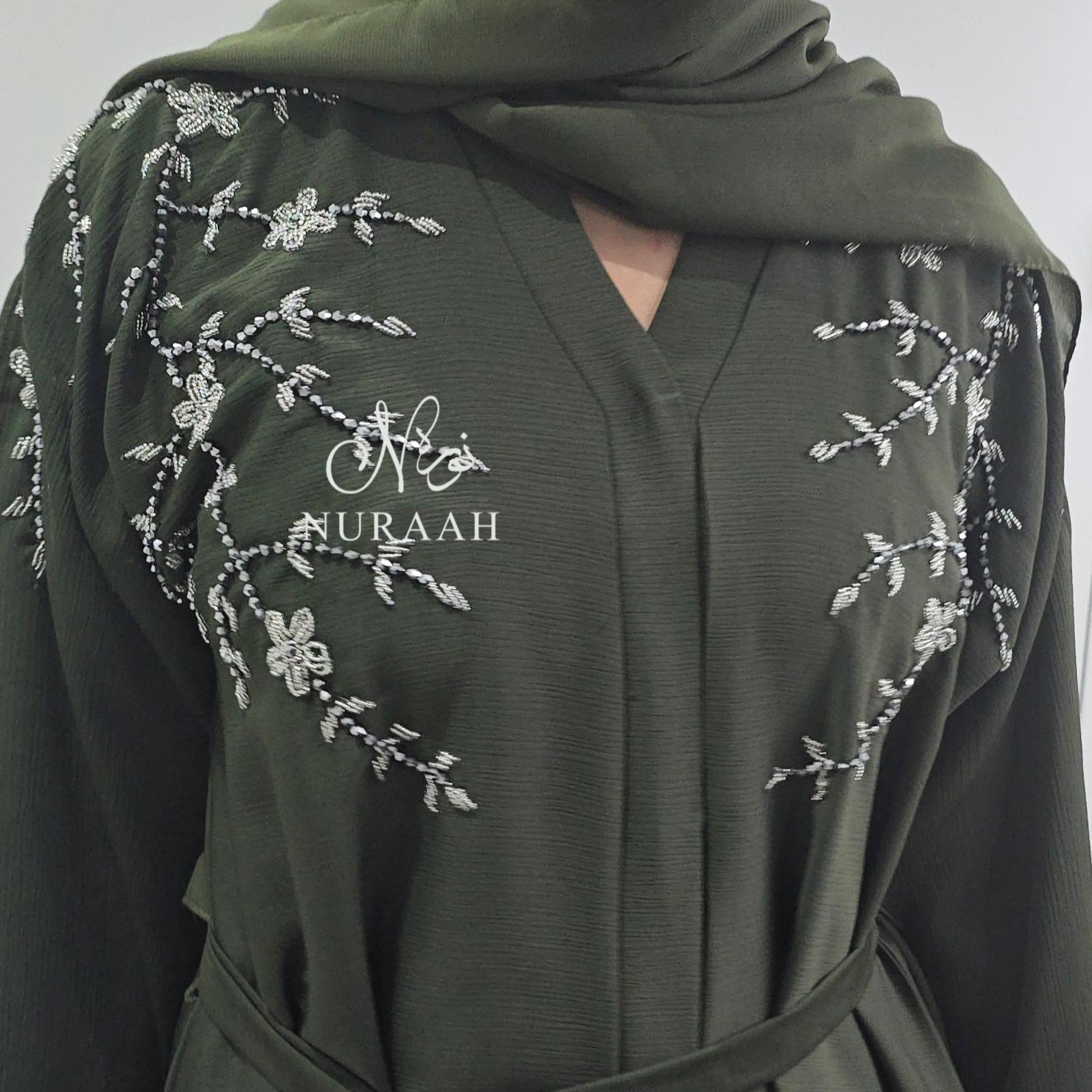 Hand work Embellished Abaya 02