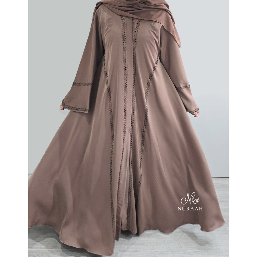 HAYA FLARED ABAYA MOCHA