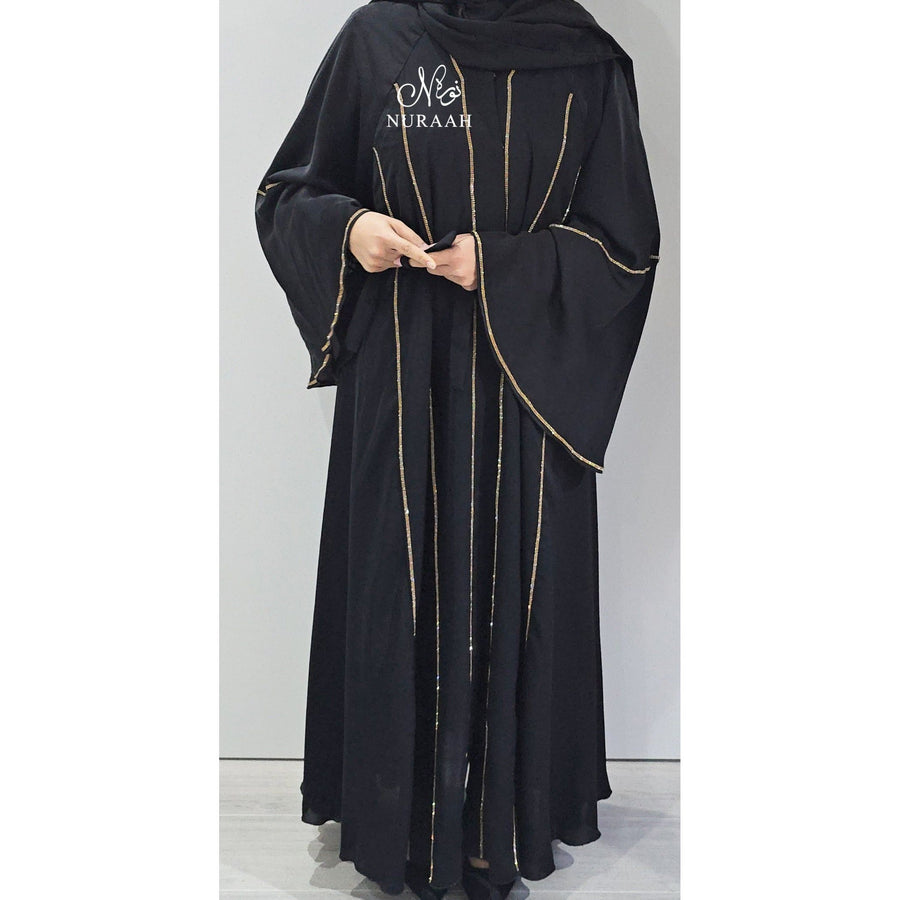 IMAN FLARED ABAYA BLACK