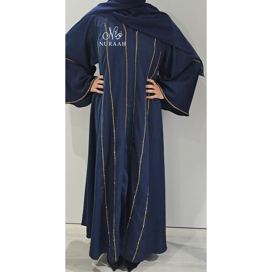 IMAN FLARED ABAYA NAVY BLUE