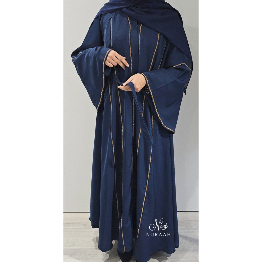 IMAN FLARED ABAYA NAVY BLUE