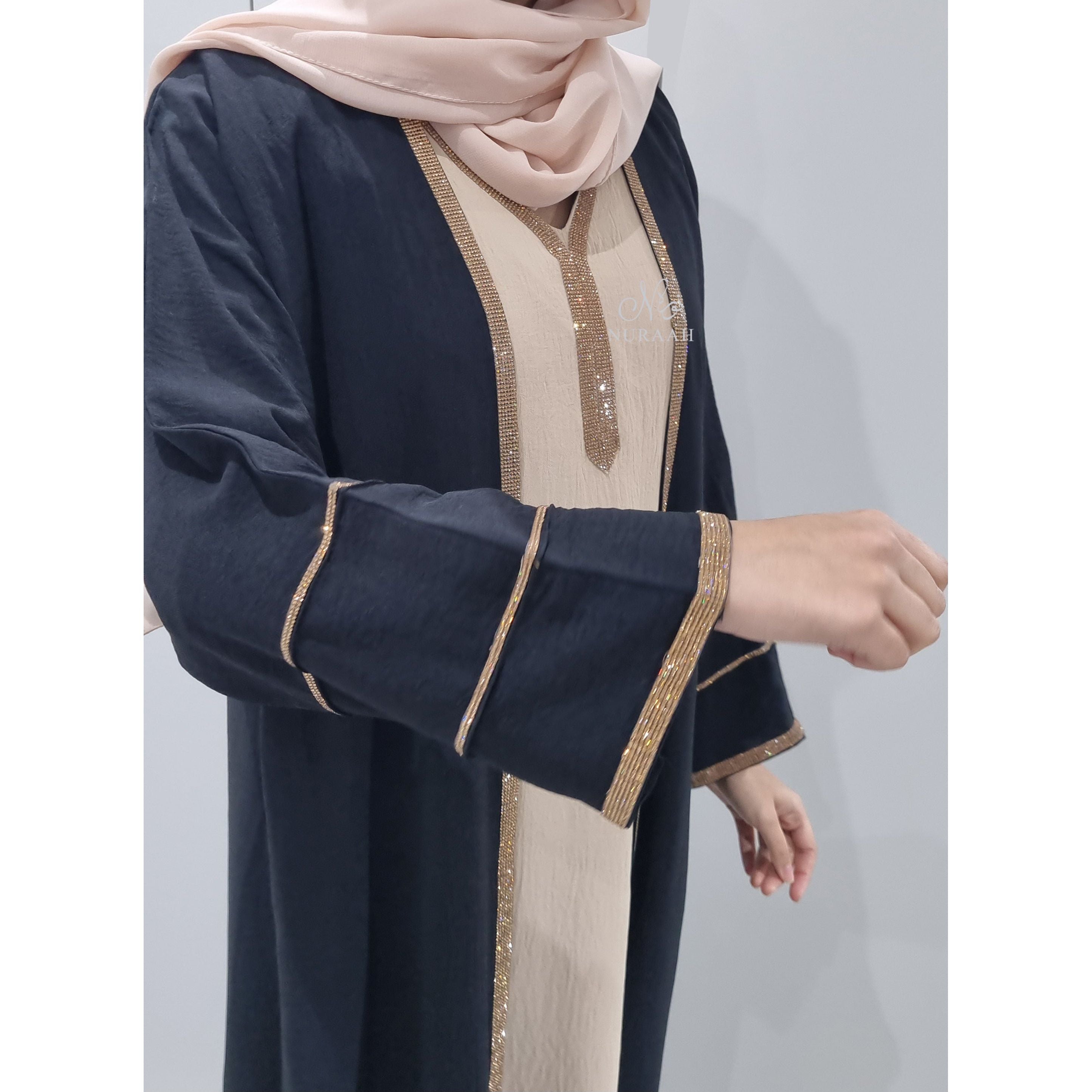 MARYAM 3 PIECE ABAYA SET (with hijab and belt)