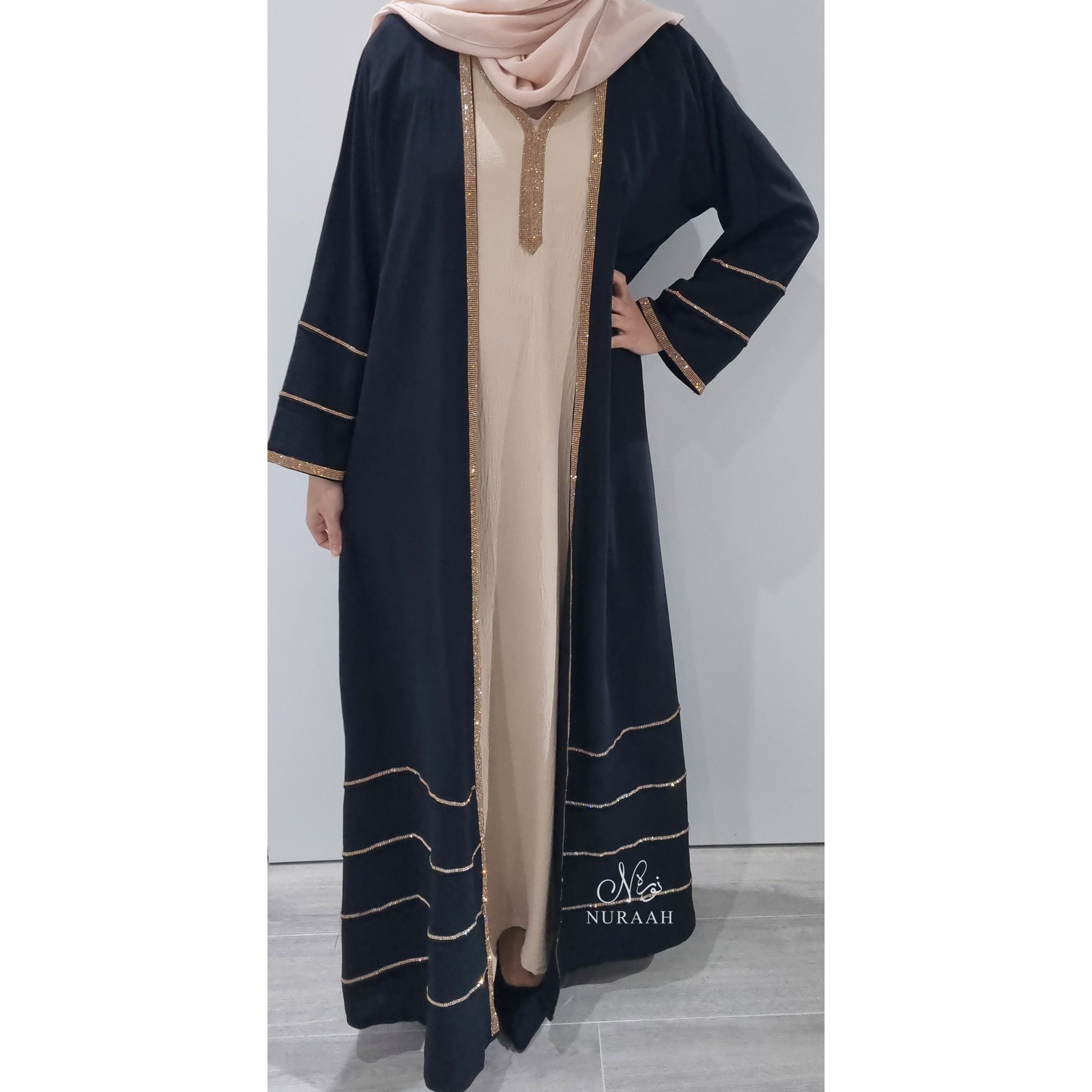 MARYAM 3 PIECE ABAYA SET (with hijab and belt)