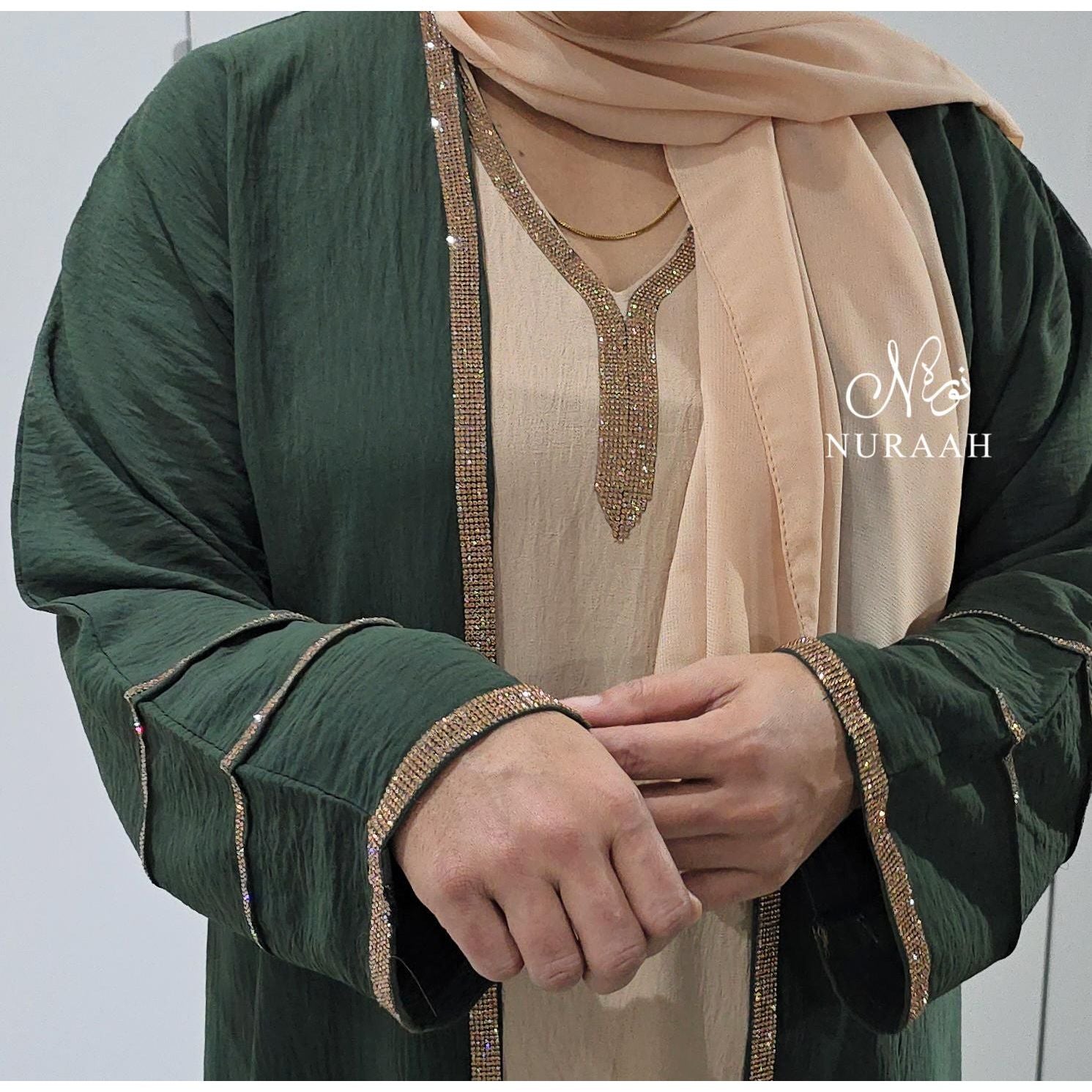 MARYAM 3 PIECE ABAYA SET (with hijab and belt)