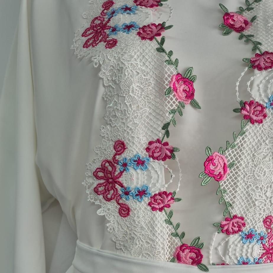 ZEYNAH EMBROIDERY ABAYA (with scarf) 07