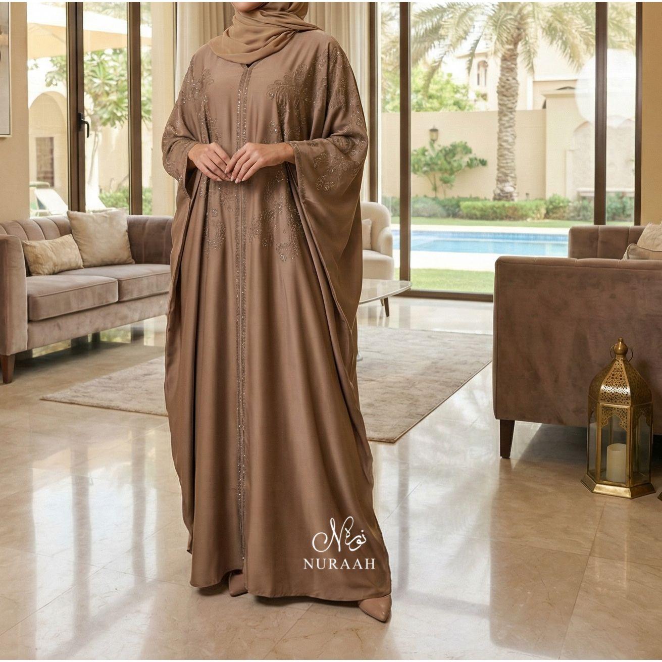 AIYANA EMBELISHED FARASHA BUTTERFLY ABAYA 05 - NURAAH