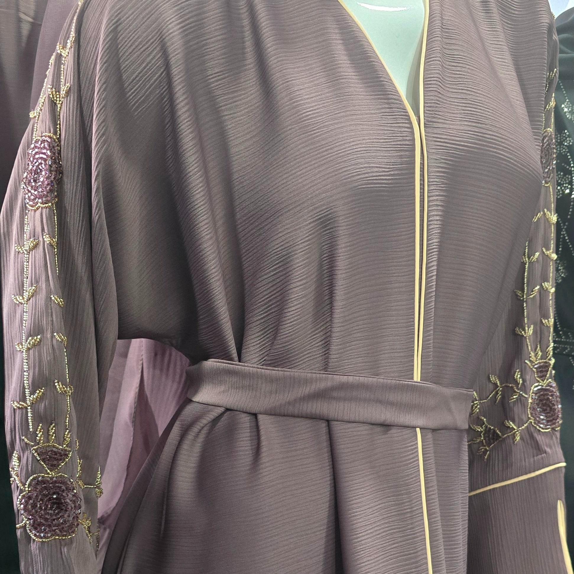 AZRA HAND EMBELLISHED ABAYA (with scarf and belt) 05 - NURAAH