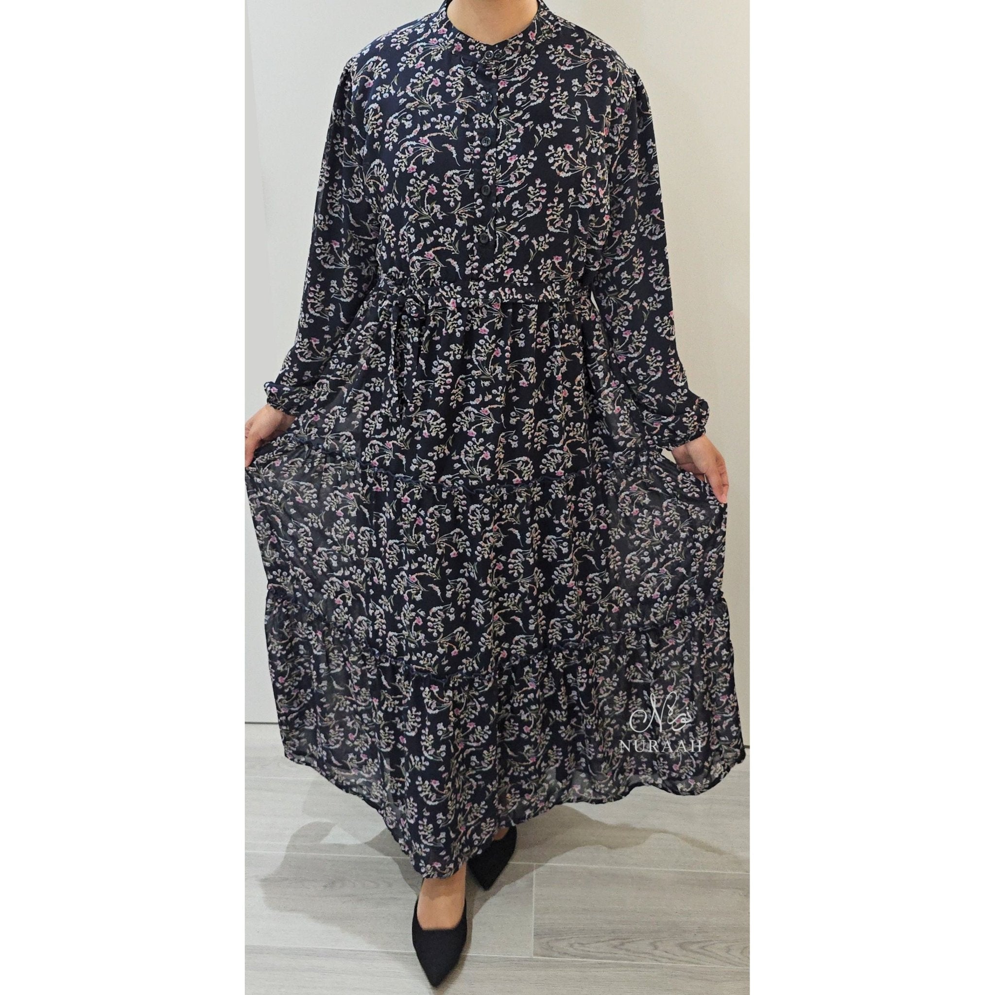 CHIFFON DRESS DESIGN 1 (06) - NURAAH