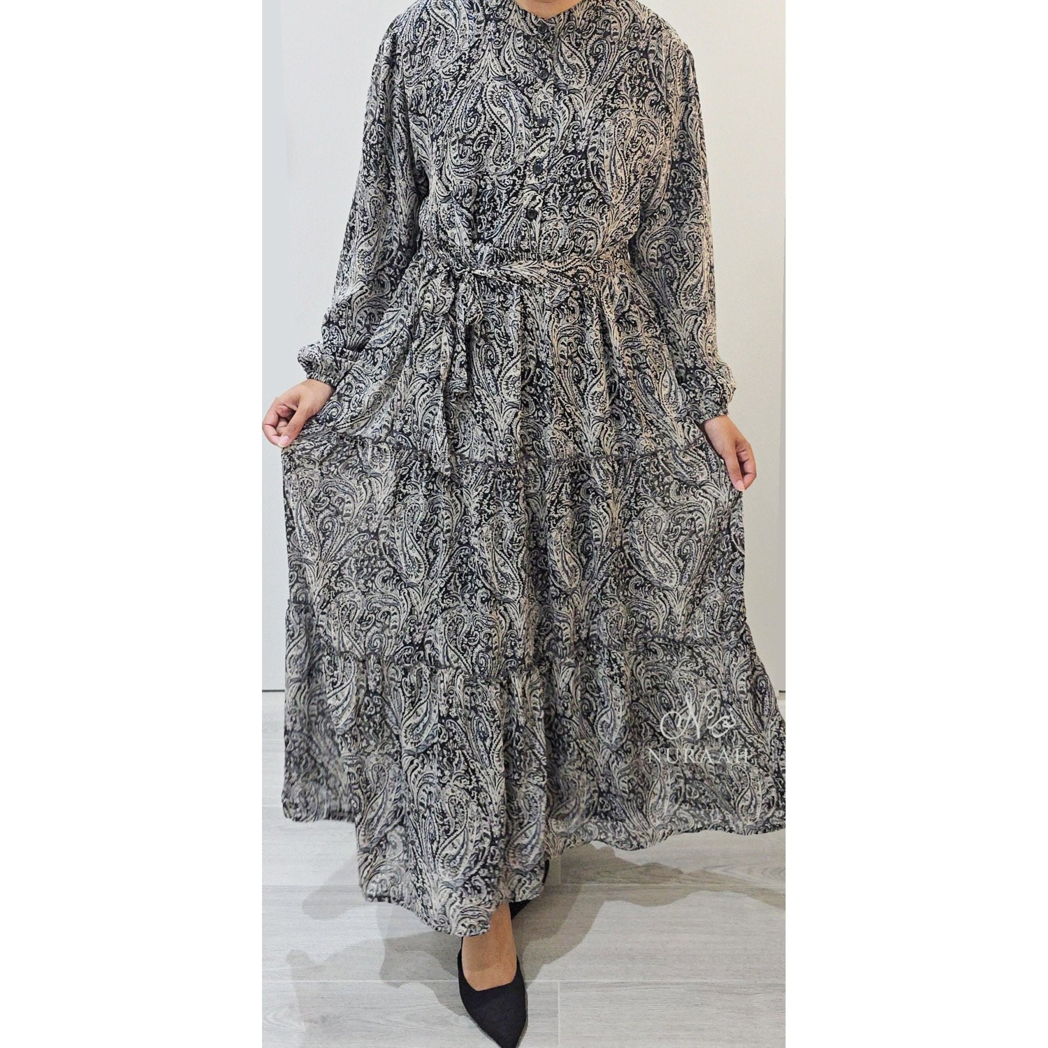 Printed chiffon dress designs sale