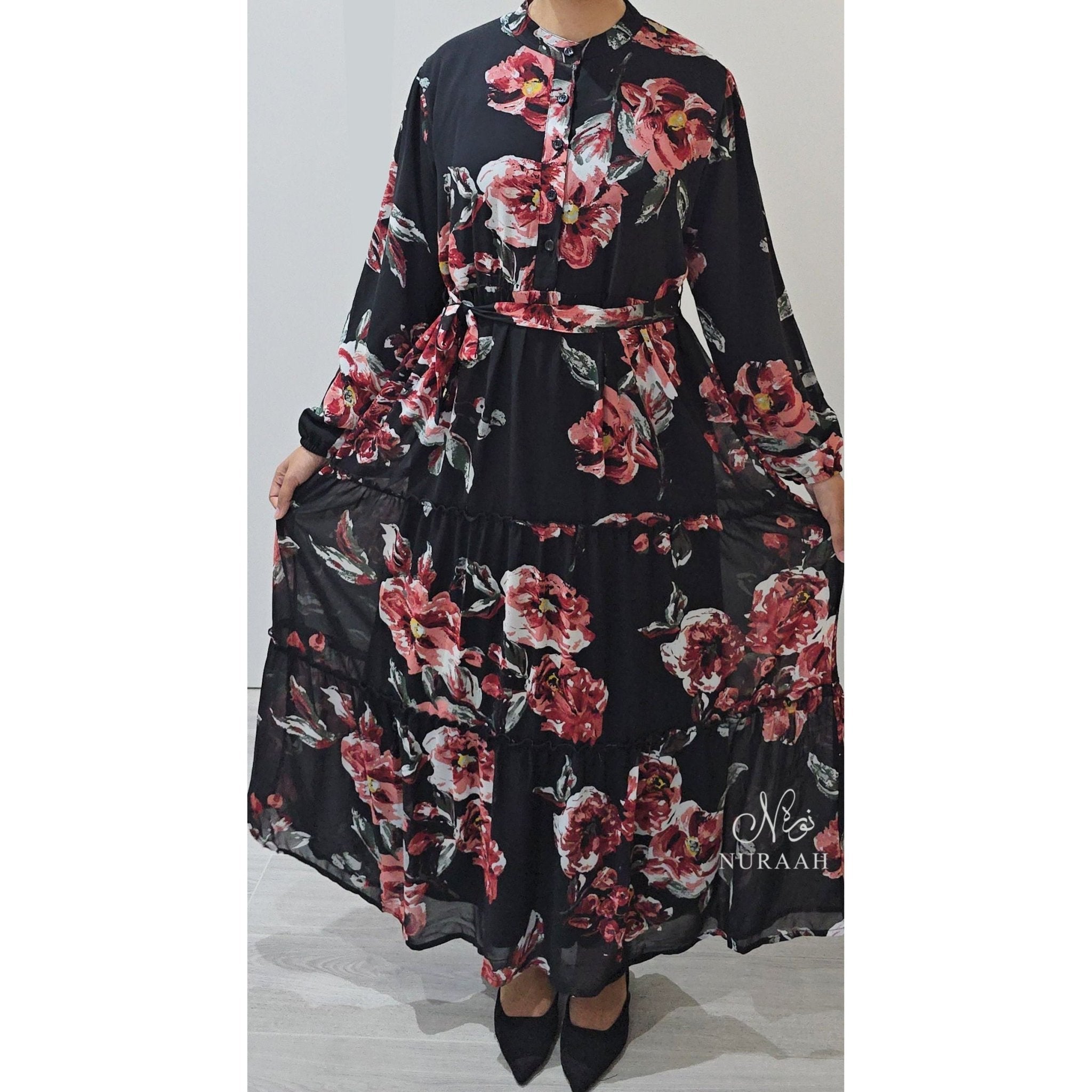 CHIFFON DRESS DESIGN 5 (06) - NURAAH