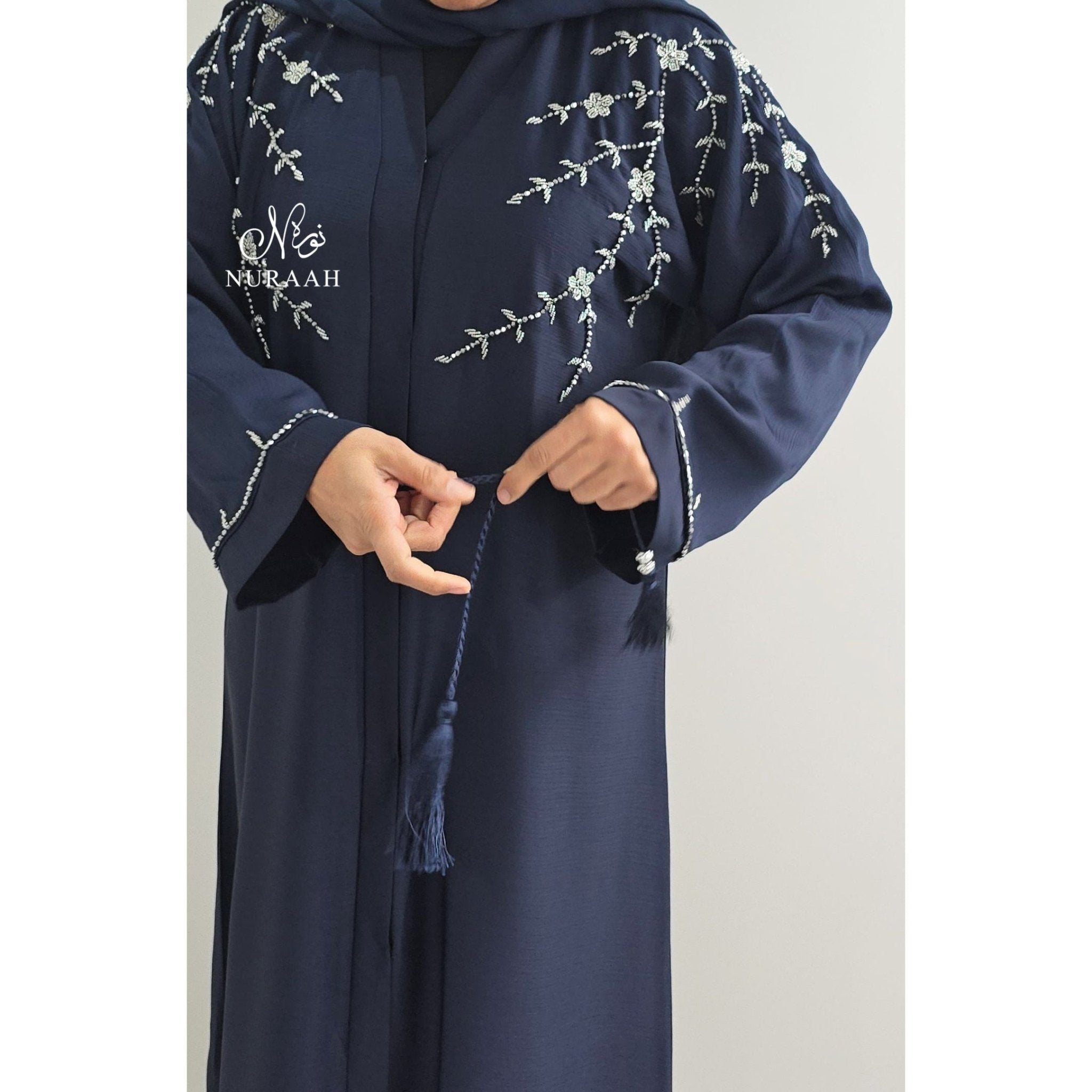 Hand work Embellished Abaya 02 - NURAAH