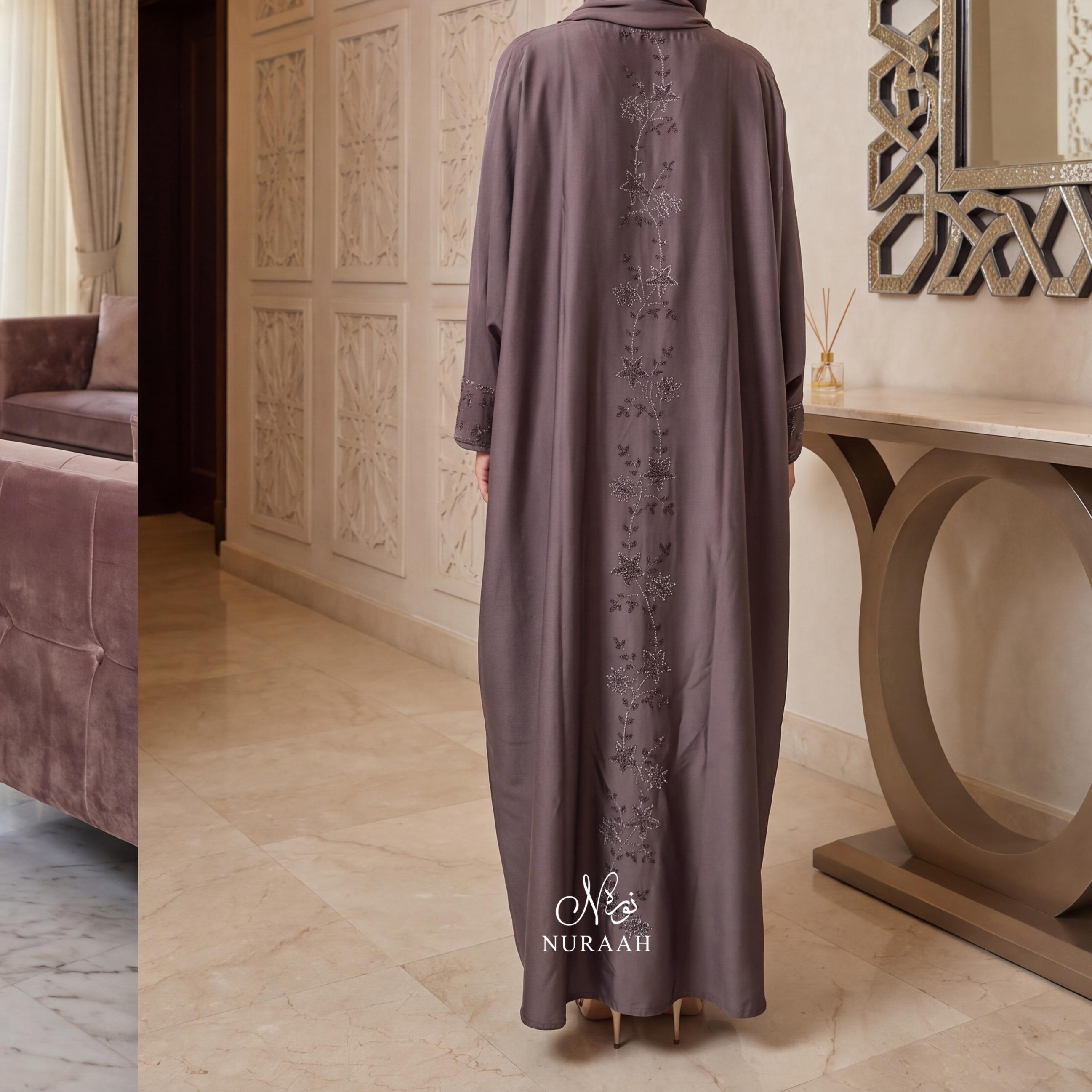 HAYA EMBELLISHMENT FARASHA ABAYA (with scarf)