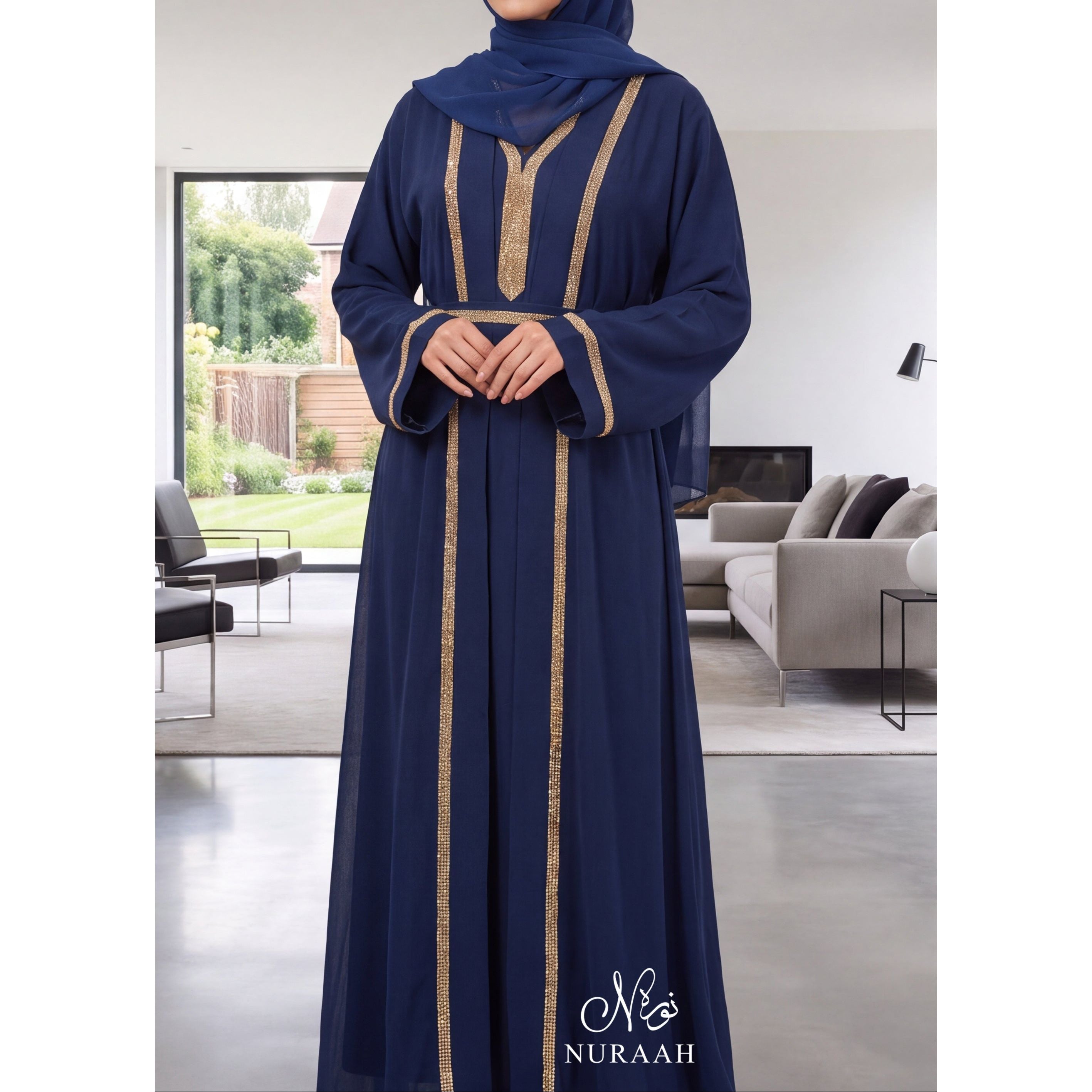 HADIYA EMBELLISHED ABAYA 01