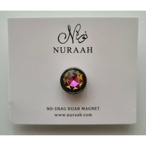 1 x NO SNAG HIJAB MAGNET metallic black rhinestone - NURAAH