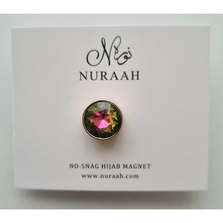 1 x NO SNAG HIJAB MAGNET metallic gold rhinestone - NURAAH