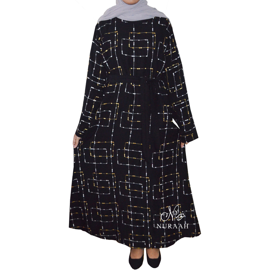 URWA EMBROIDERY DRESS BLACK