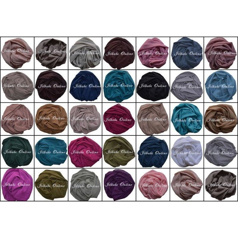 CHIFFON SCARF deep pink fuchsia - NURAAH
