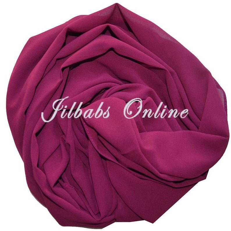 CHIFFON SCARF fuschia - NURAAH