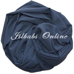 CHIFFON SCARF grey blue - NURAAH