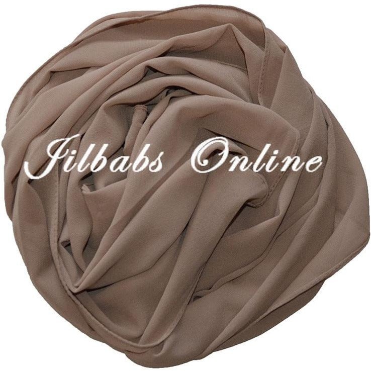 CHIFFON SCARF light beige - NURAAH