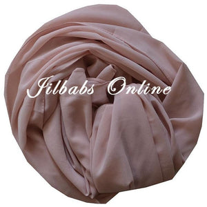 CHIFFON SCARF peachy pink - NURAAH