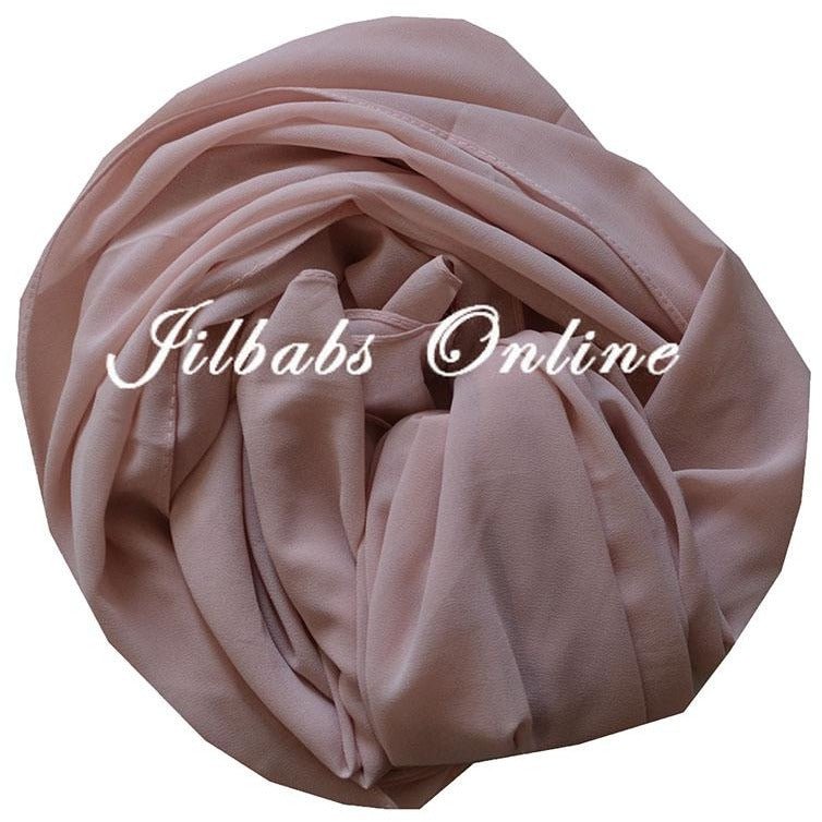 CHIFFON SCARF peachy pink - NURAAH
