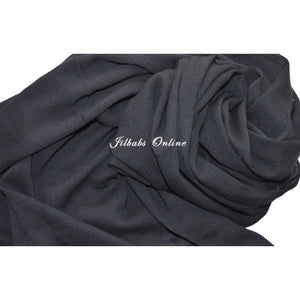 CRINKLE RAYON HIJAB black - NURAAH