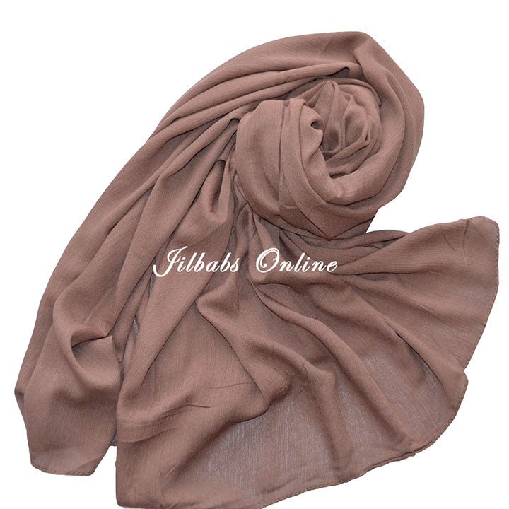 CRINKLE RAYON HIJAB sand - NURAAH