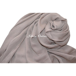 CRINKLE RAYON HIJAB truffle - NURAAH