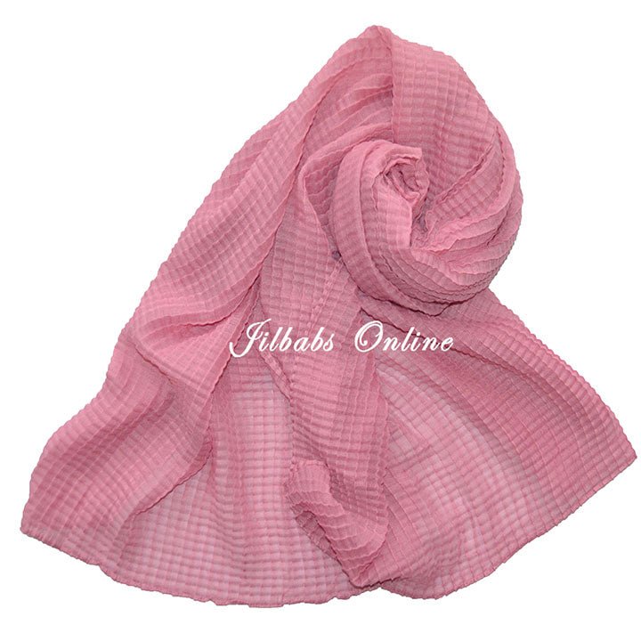 CRINKLE SUMMER HIJAB candy pink - NURAAH