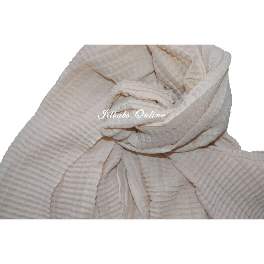 CRINKLE SUMMER HIJAB ivory - NURAAH