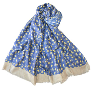 DAISY PRINT VISCOSE SCARF - NURAAH