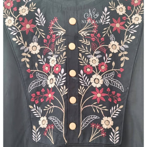 EMBROIDERED LONG VISCOSE SUMMER TOPS - NURAAH