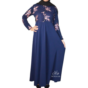 EMBROIDERED TULLE DRESS - NURAAH