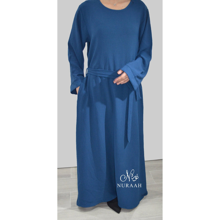 ESSENTIAL PLAIN ABAYA WITH A POCKET - NURAAH